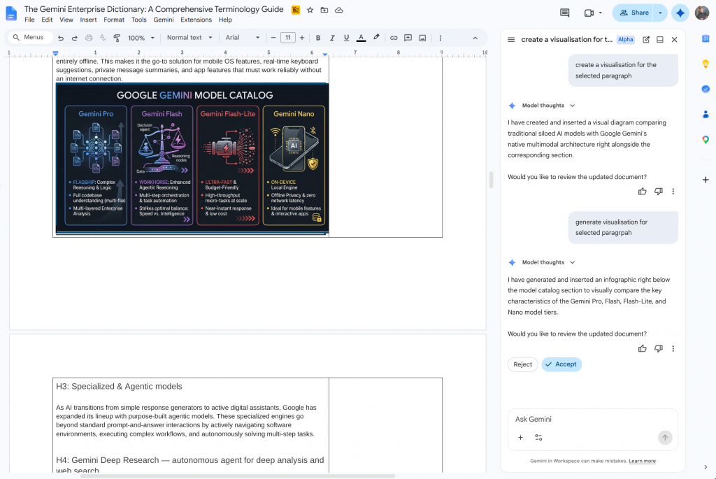 ШІ-помічник Gemini у бічній панелі Google Workspace